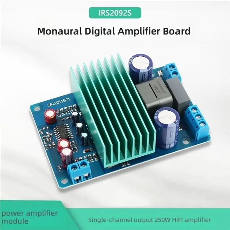 FULL-IRS2092S 250W High Power Class D HIFI Digital Mono Amplifier Audio Board AMP Ultra LM3886 Sound Speaker Amplifiers