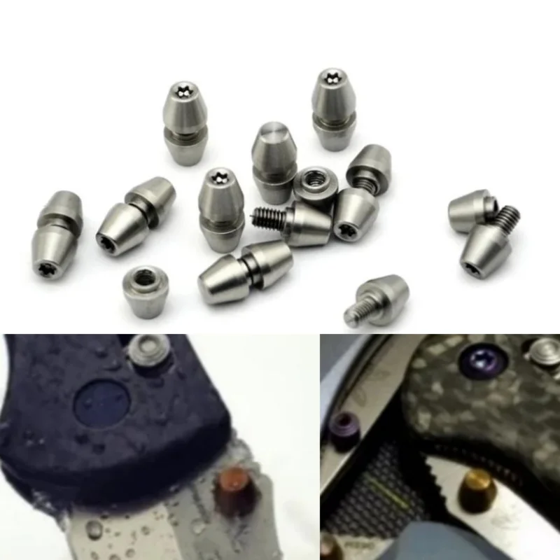 5PC Custom Raw Stainless Steel Thumb Stud Screw Thumb Push  Folding Knife Screw DIY Accessories for Benchmade 710 551 730 552