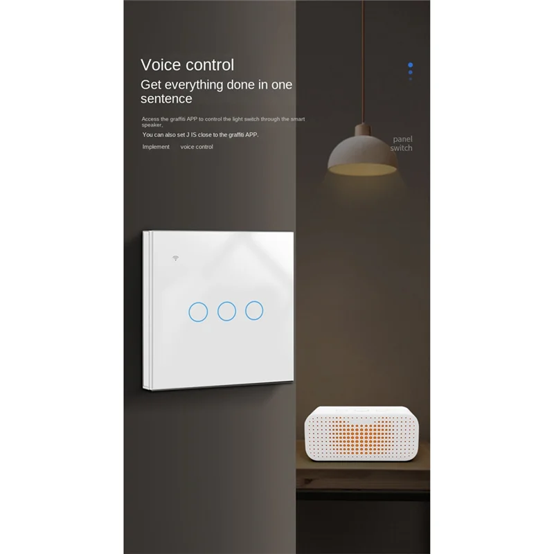 

Умный переключатель Thoughthome Tuya Zigbee, сенсорный выключатель света, универсальный переключатель с одним нулевым огнем, белый