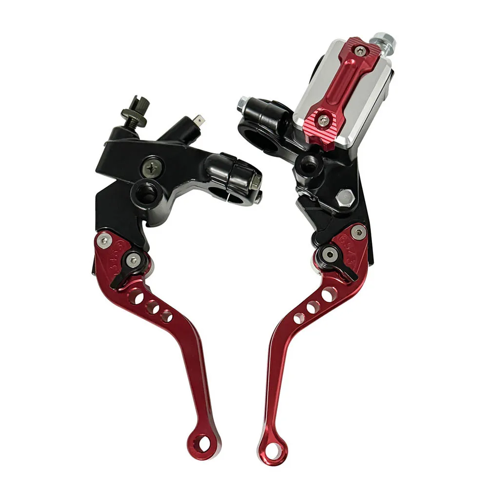 Hydraulic Clutch Black CNC Clutch Pump Precision Machined Two-Finger Short Lever Upgrade Motorcycle Performance