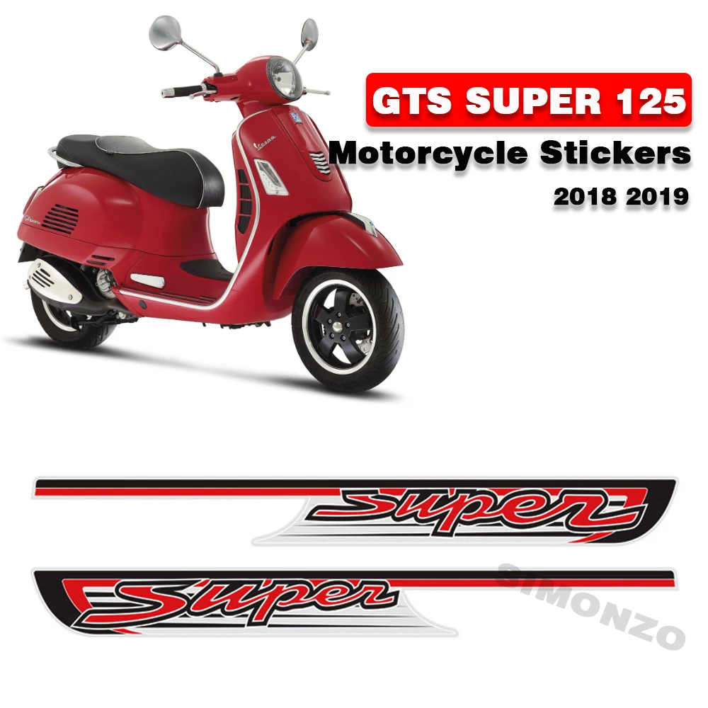 

Motorcycle Decals For PIAGGIO VESPA GTS SUPER 300 125 MY19 HPE Body Shell Fairing Protector 2018-2019 Fits Vespa MY19 Stickers