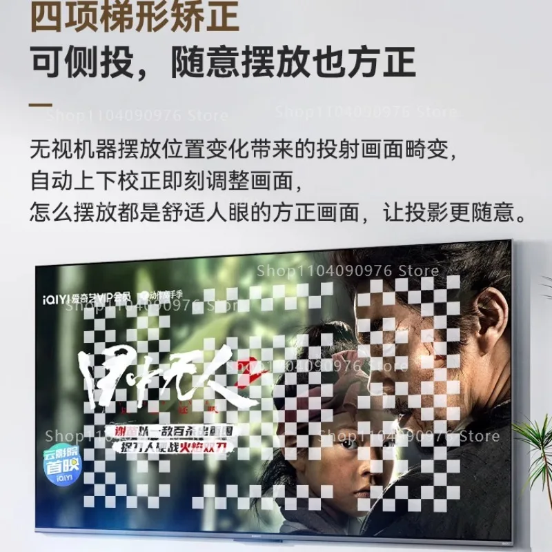 جهاز عرض D2 Auto-Focus 5G HD للمنزل، والخارج، والنوم - ليلة الفيلم 4K، ومرآة شاشة الهاتف/الكمبيوتر، والسينما المحمولة