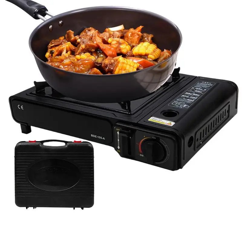 

Cassette Stove Portable Camping Stove Automatic Ignition Windproof Precise Heat Control Cooker For Outdoor Cooking Backpacking