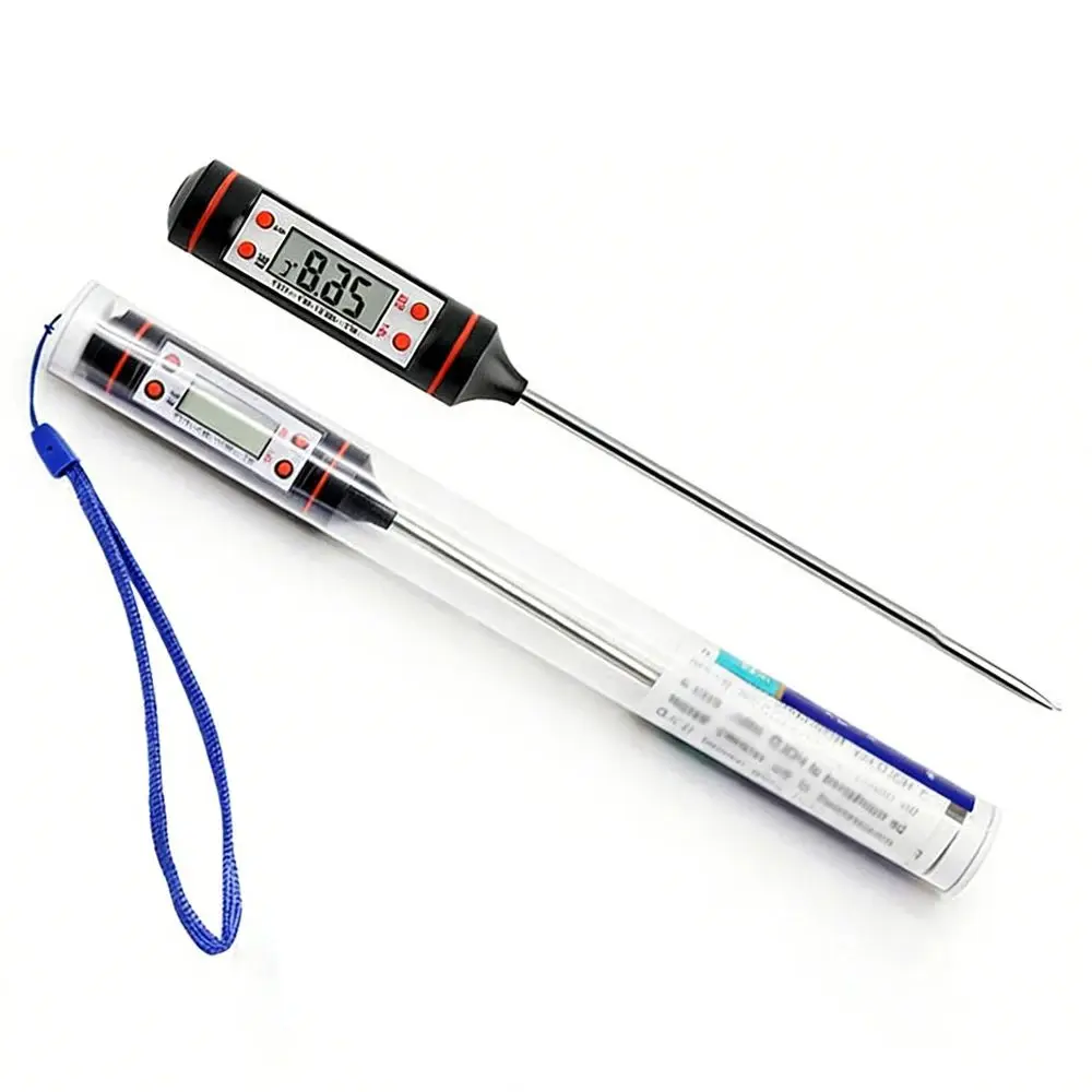 1PC No Battery Electronic Food Thermometer Oil Temperature Pen for Barbecue Baking Liquid Temperature Measurement