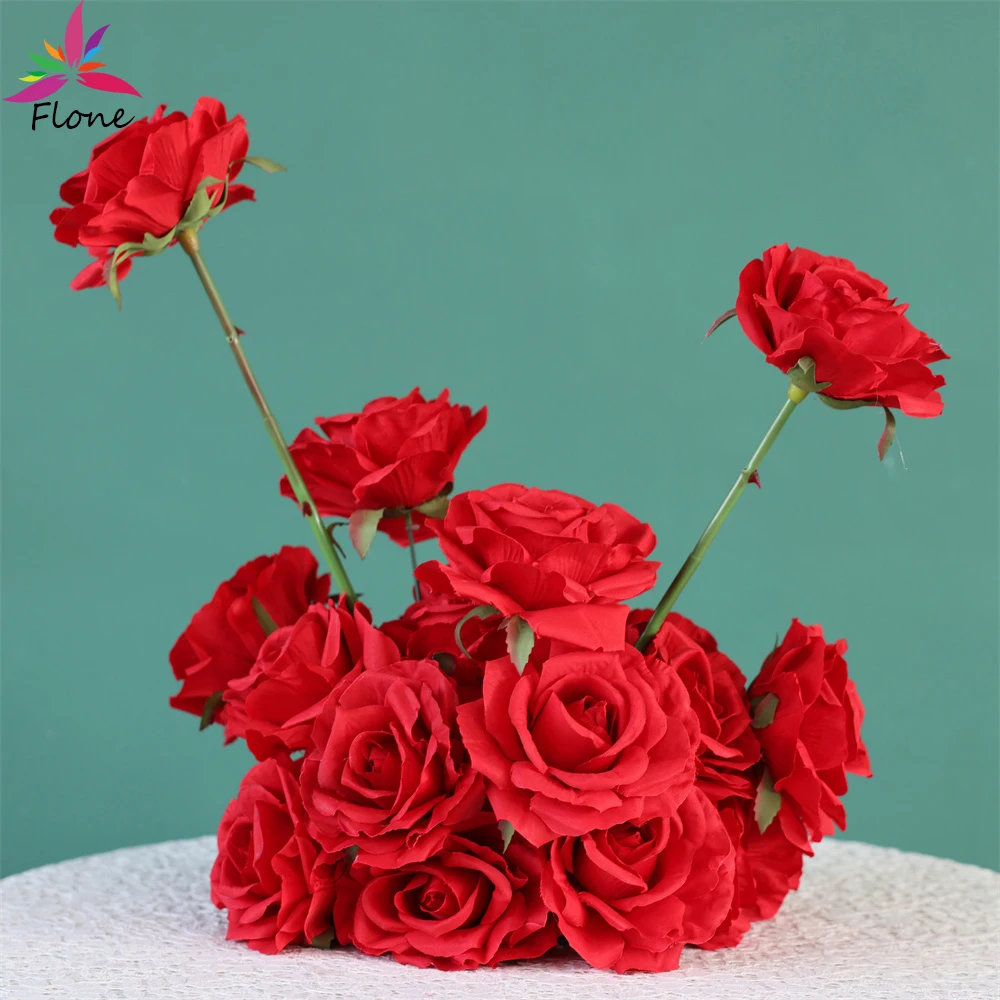 Red Fleurs Artificielles Small Table Flowers Home Decoration Wedding Centerpieces for Tables W25cm Table Decor Floral HY2490