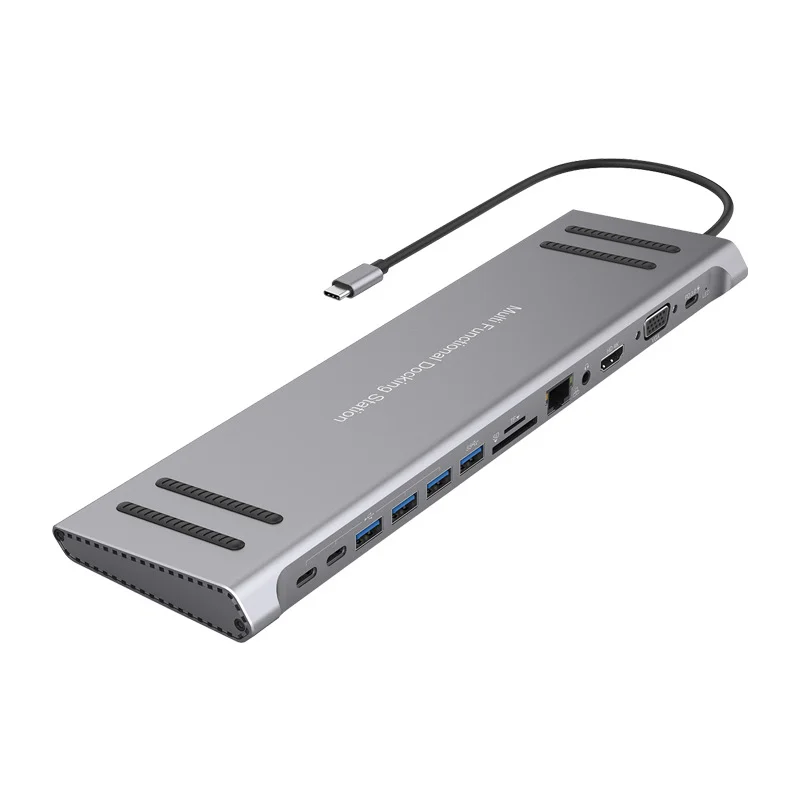 USB HUB 3 0 NEW Multi-Interface Typec Docking Station Laptop Stand Hub HUB Expansion HDMI HD VGA Base USB HUB 3.0