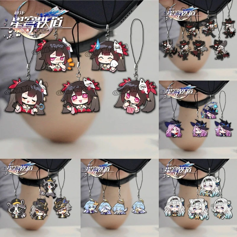 Hot Honkai:Star Rail Strap Lanyards For Case Decor Mobile Phone Hanging Charms Acrylic Keychain Cell Phone Bag Accessories Gifts