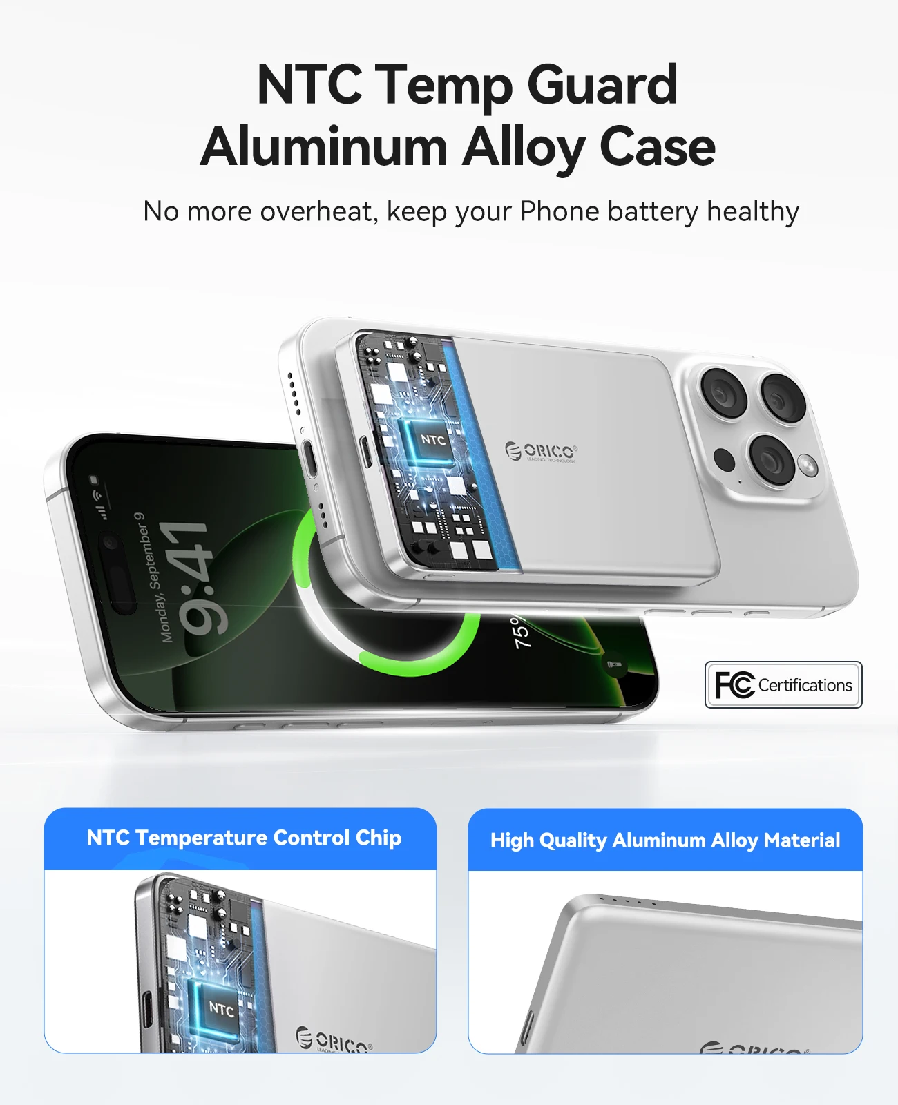 ORICO Magnetic Power Bank 15W  - Power Bank Slim 评论和价格