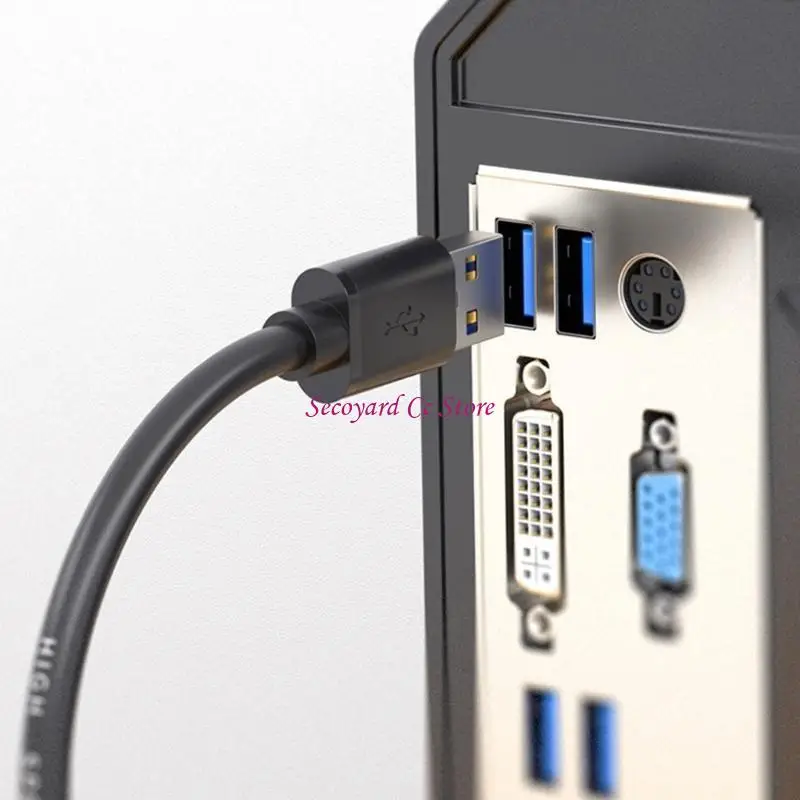 N3UC Highly Speed USB3.0 Data Cable USB3.0 Male to Male Cable for Computers External Devices with Data Transfer Capability