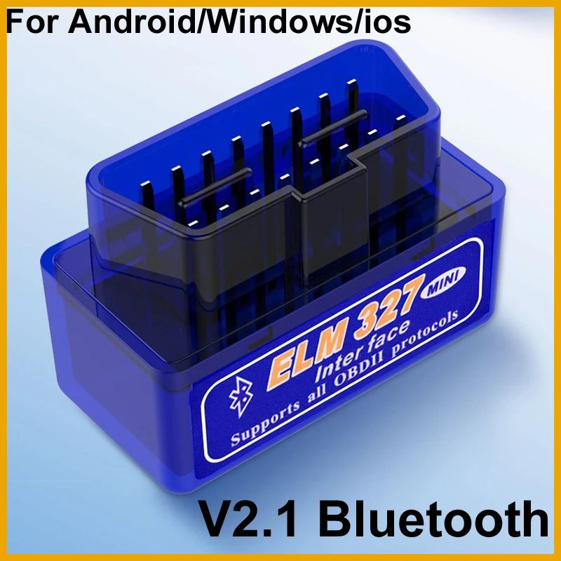 16 PIN Interface V2.1 ELM327 OBD2 Mini Code Reader Scan Tool Car Scanner For Android Diagnostic-Tool OBDII OBD 2  Bluetooth