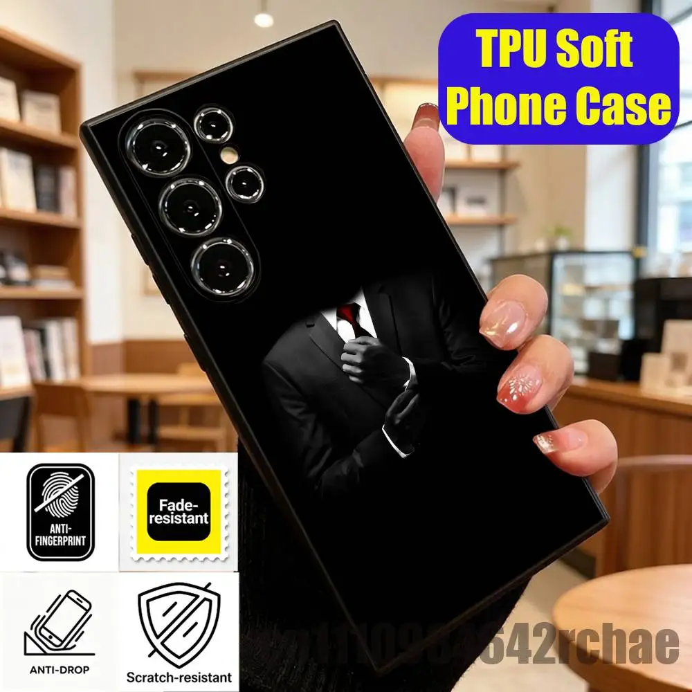 For Agent 47 Hitman Phone Case For Samsung Galaxy S23 S24 S26 S25 S22 S21 S10 5G Ultra Plus Fe Custom Cover view 3