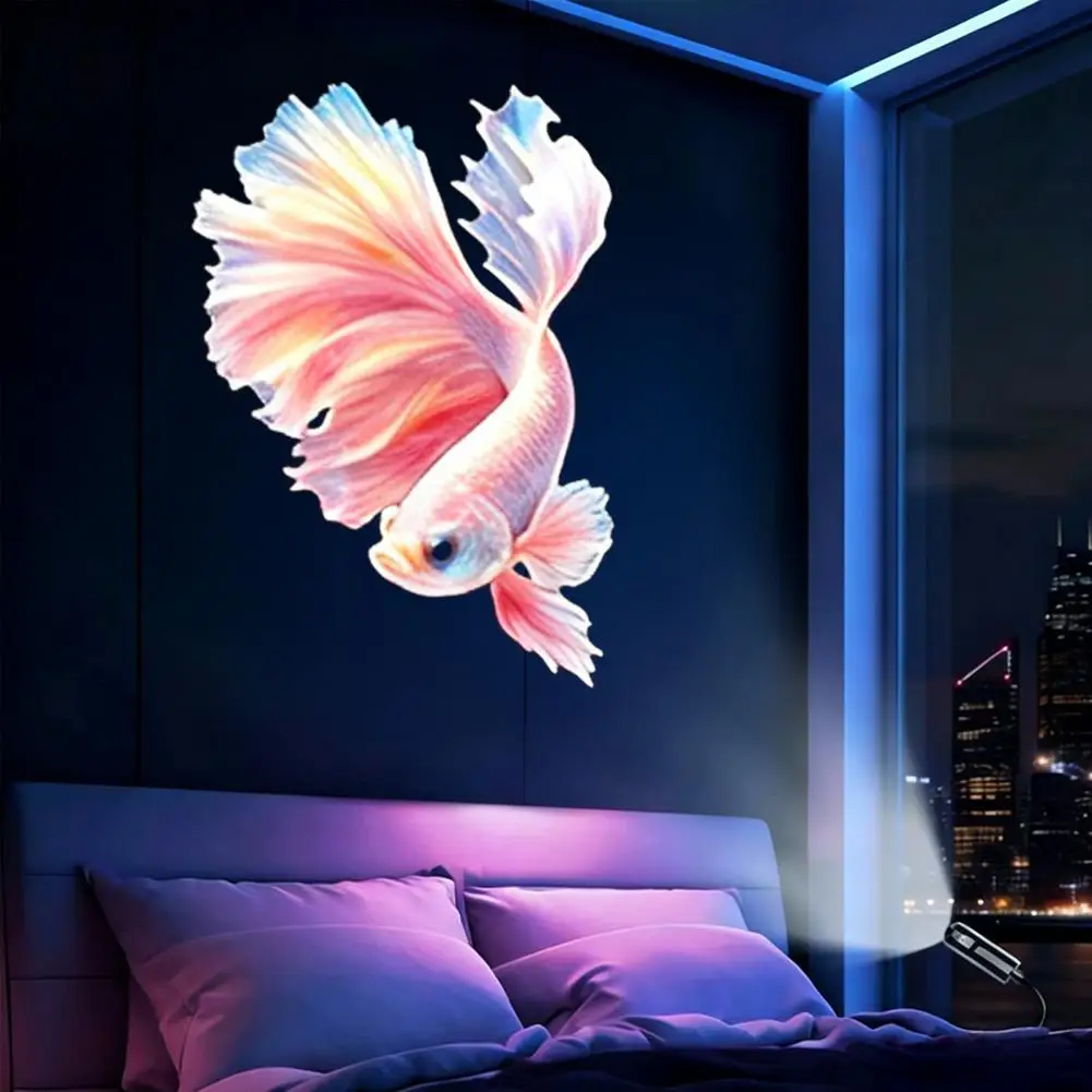 Ocean Starry Projector 2 1 Usb Mini Led Ocean Projector Night Light with 8 Life Slides Starry Projection Lamp Soft for Bedroom