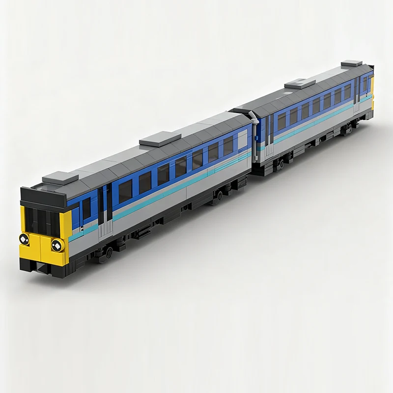 City Car Model MOC Building Bricks Class 142 DMU Railbus Train Modular Technology Children Holiday Gifts Assemble Toys Suit
