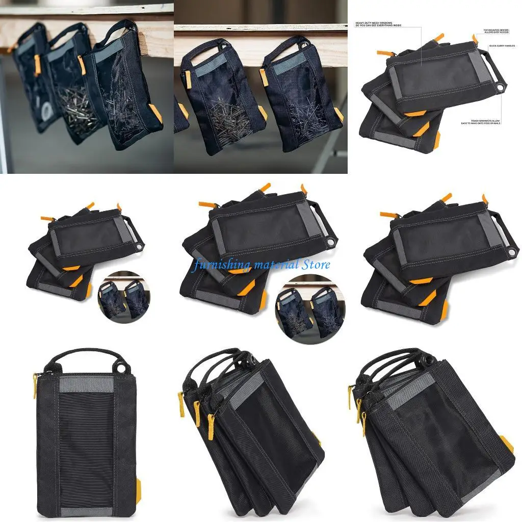 

Y5GD 3 Pieces Adaptable Tool Storage Bags Constructed From Strong Universal Fabric For Home Repair And Gardening
