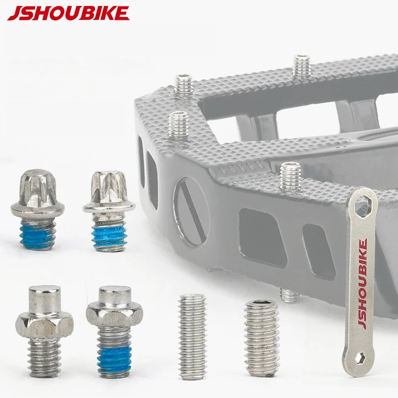 

Противоскользящие шипы для велосипедных педалей с резьбой M4/M3, стальные сменные штифты, круглая/плоская головка, подходят для горных, шоссейных, эндуро, AM, DH велосипедов, с инструментом для установки