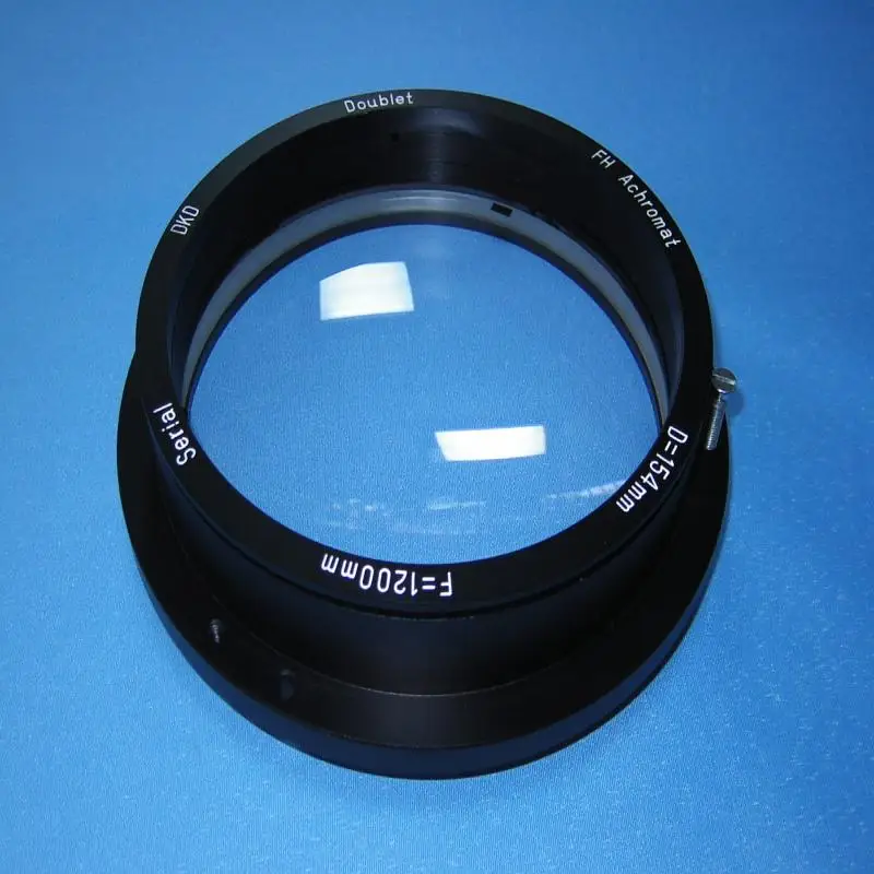 High precision astronomical telescope lens D154mmF750F1200F1500F1800F2250 export precision mirror holder