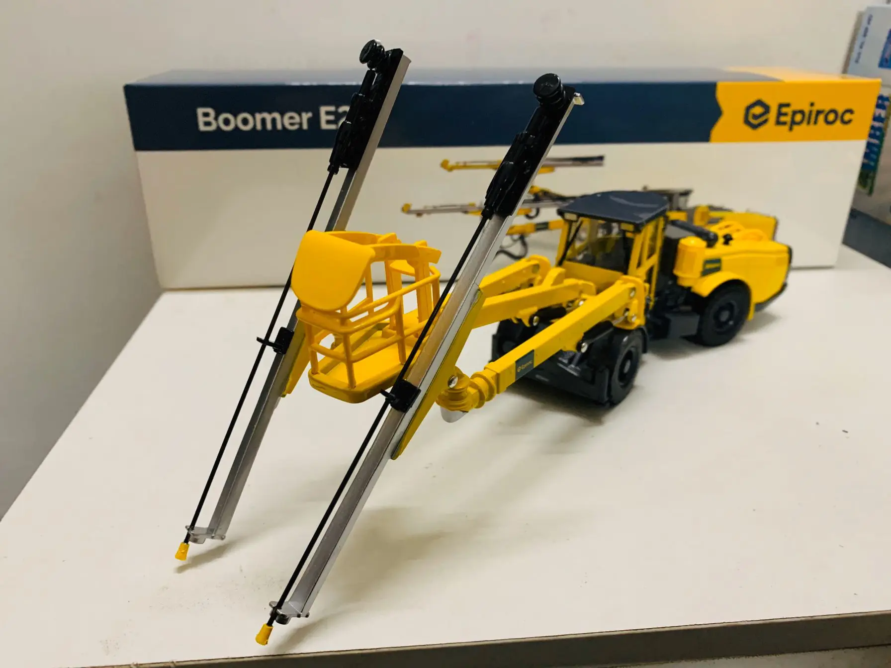 RARE!! Epiroc Boomer E2 Rock Drilling Rig 1:50 Scale Die-Cast Model New in Box