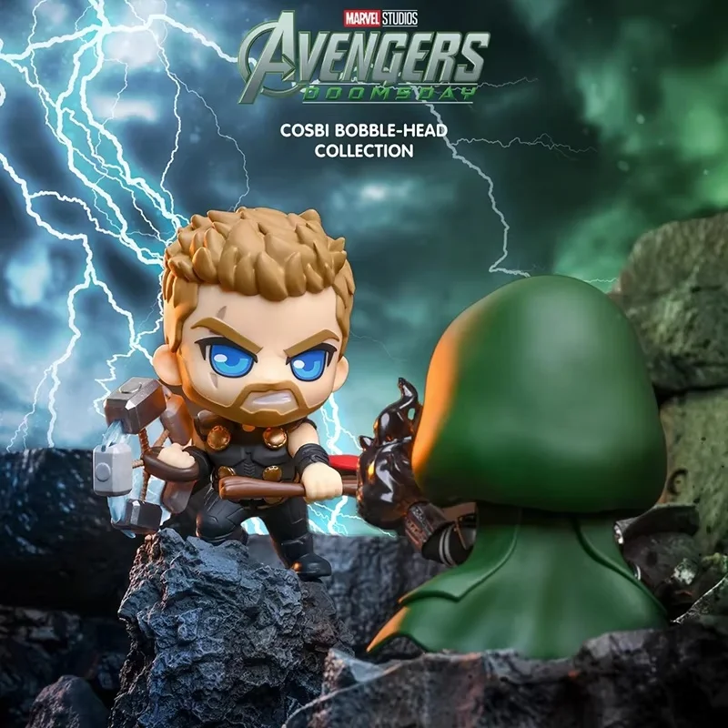 Original Hot Toys Avengers Doomsday Cosbi Wackelkopf Neue Blindbox Mini-Figur PVC Sammlerstück Mystery-Spielzeug Fans Bro Beste Geschenke