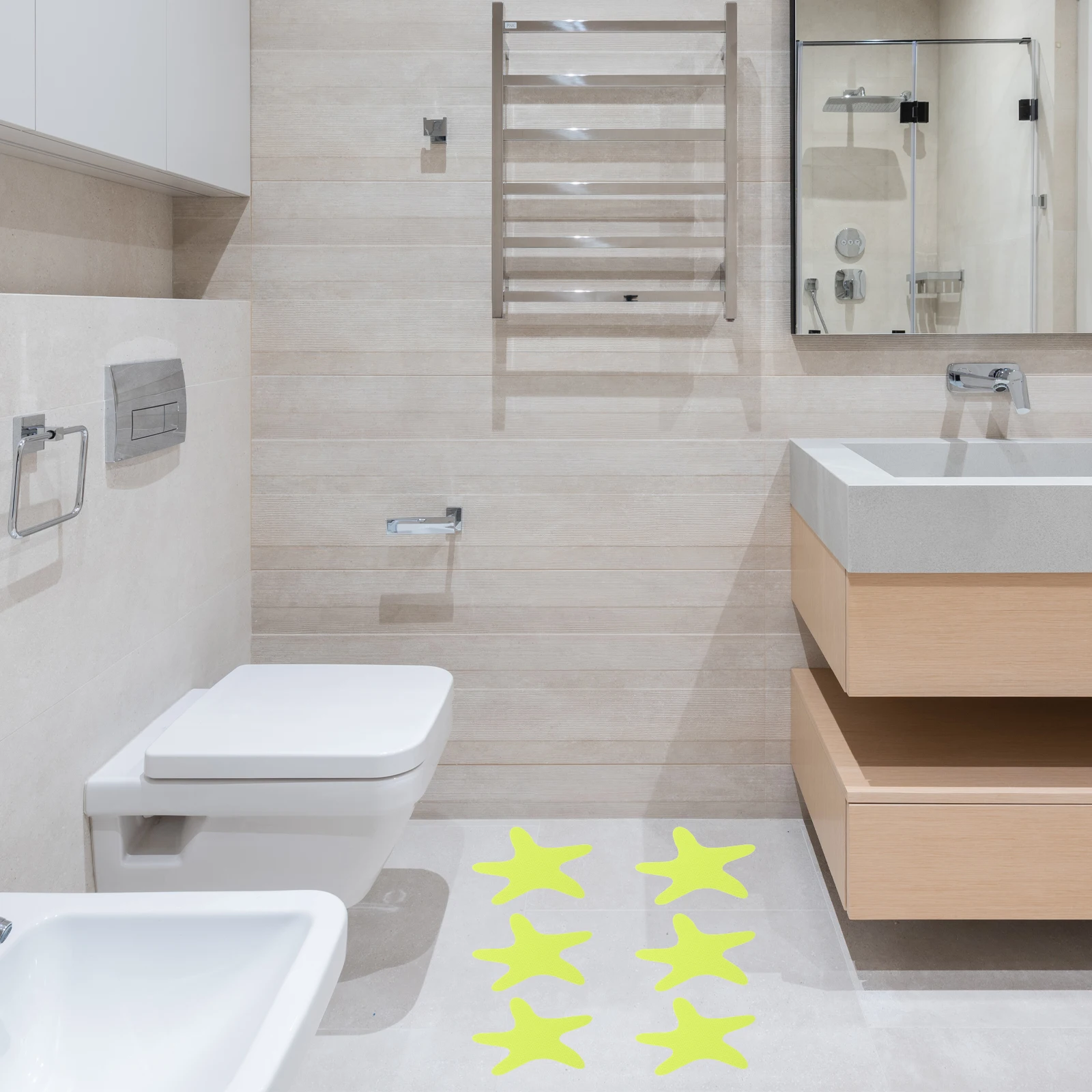 

Cartoon Anti slip Bathtub Stickers Blue Self adhesive Decals Child Bath Shower PEVA Material Non skid Bathroom Flooring