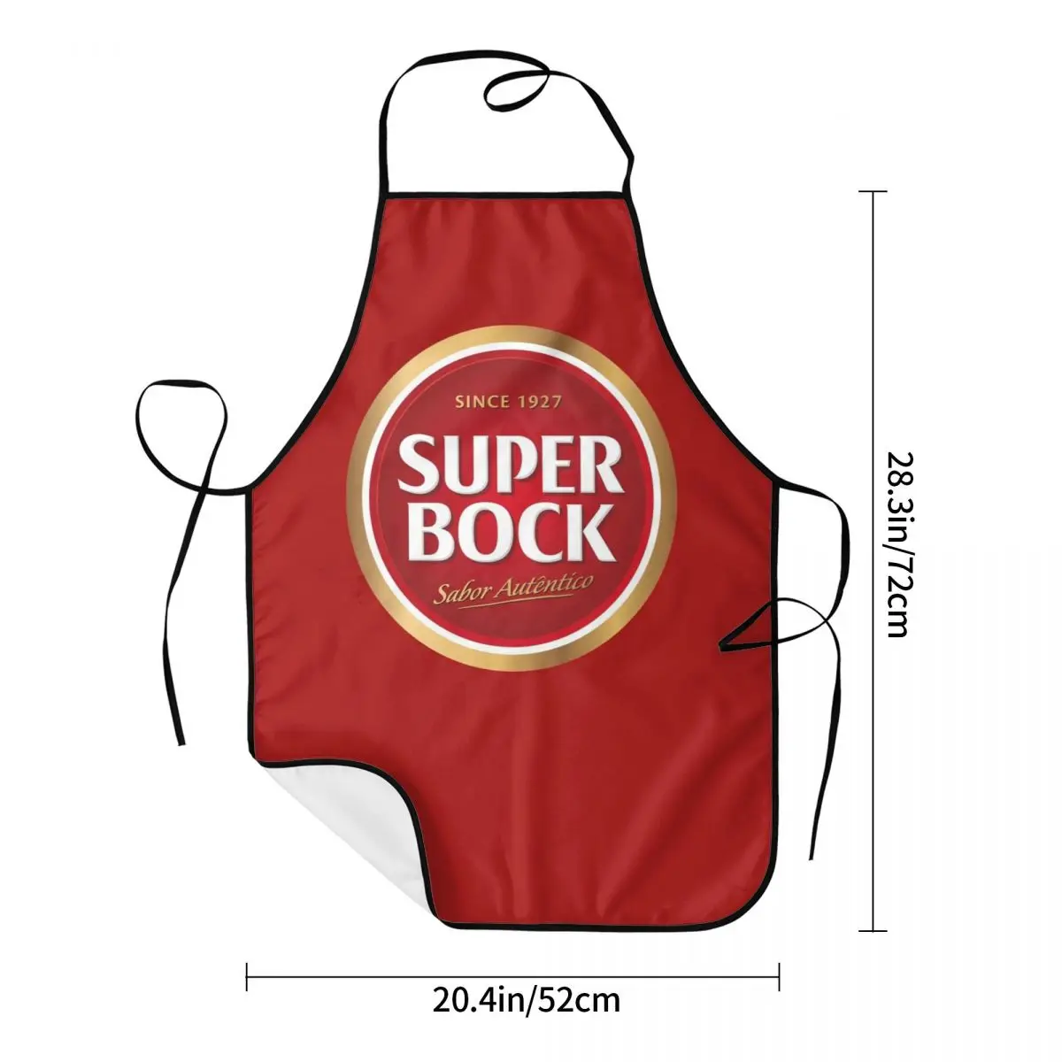 Super Bock Aprons Chef Cooking Baking Tablier Waterproof Bib Kitchen Cleaning Pinafore for Women Men Gardening