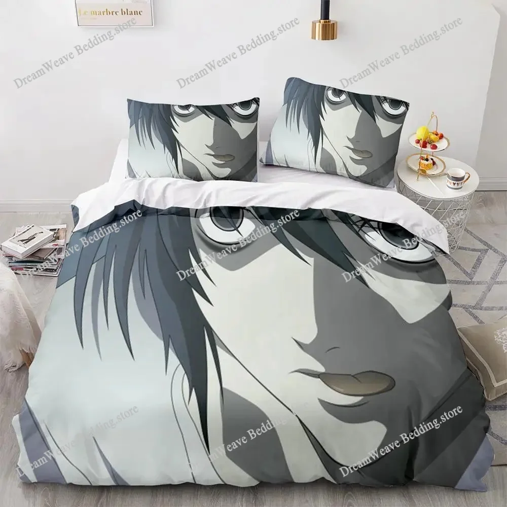 

3d Print Anime Death Note Bedding Set Single Twin Full Queen King Size Bed Set Adult Kids Bedroom Duvet Cover Sets Birthday Gift