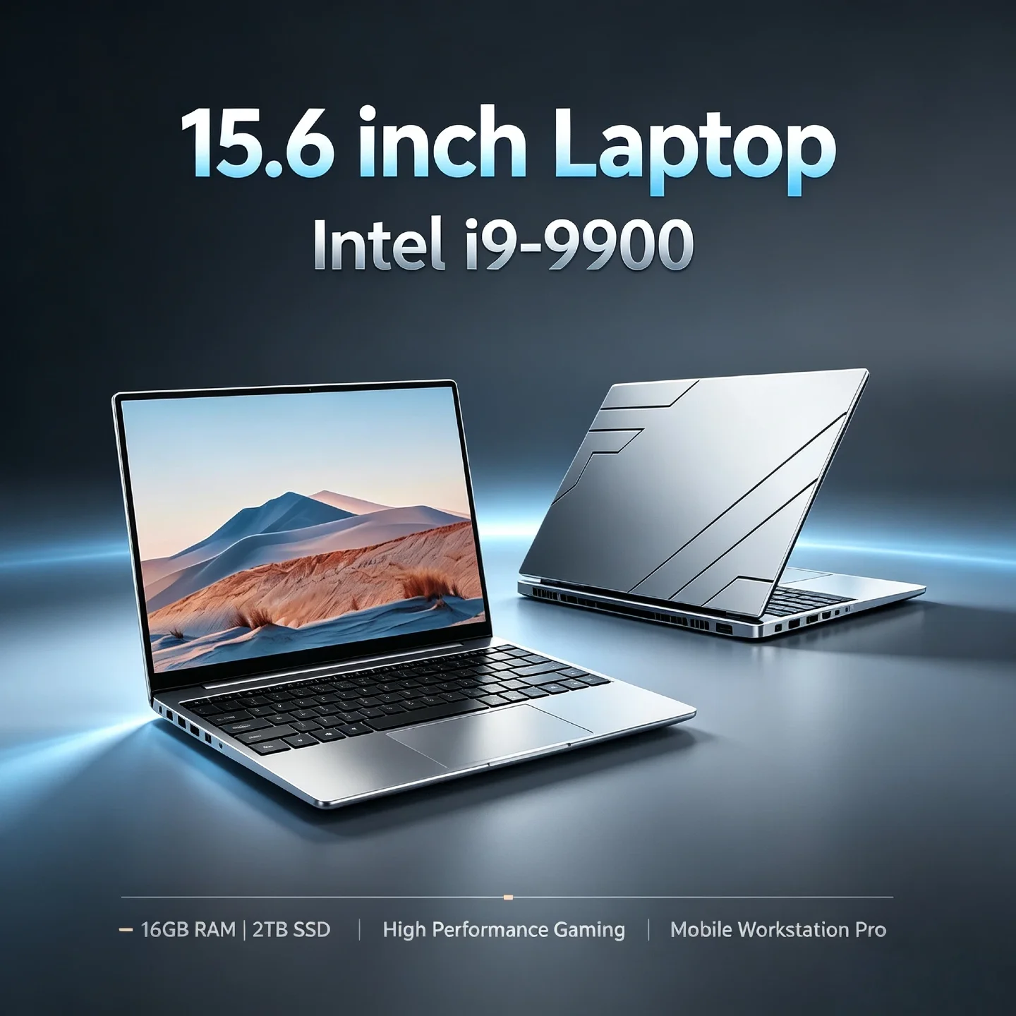 Intel Core i9-9900 5.0GHz 8C16T 16GB RAM 2TB SSD 15.6 inch Laptop UHD 630 Gaming Notebook Mobile Workstation High Performance