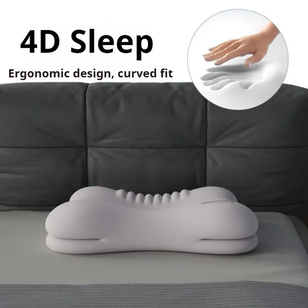 

Ergonomic Memory Foam Pillow for All Sleep Positions, Multi-Zone Support, Zero Pressure, Deep Sleep, Neck Pain Relief