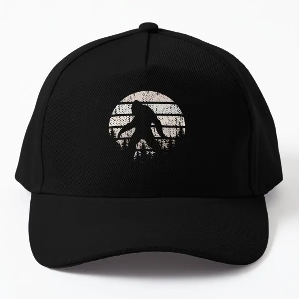 Retro Bigfoot Silhouette  Baseball Cap Hat Printed Casquette Czapka Snapback Summer Mens Solid Color Sun Casual Spring  Outdoor