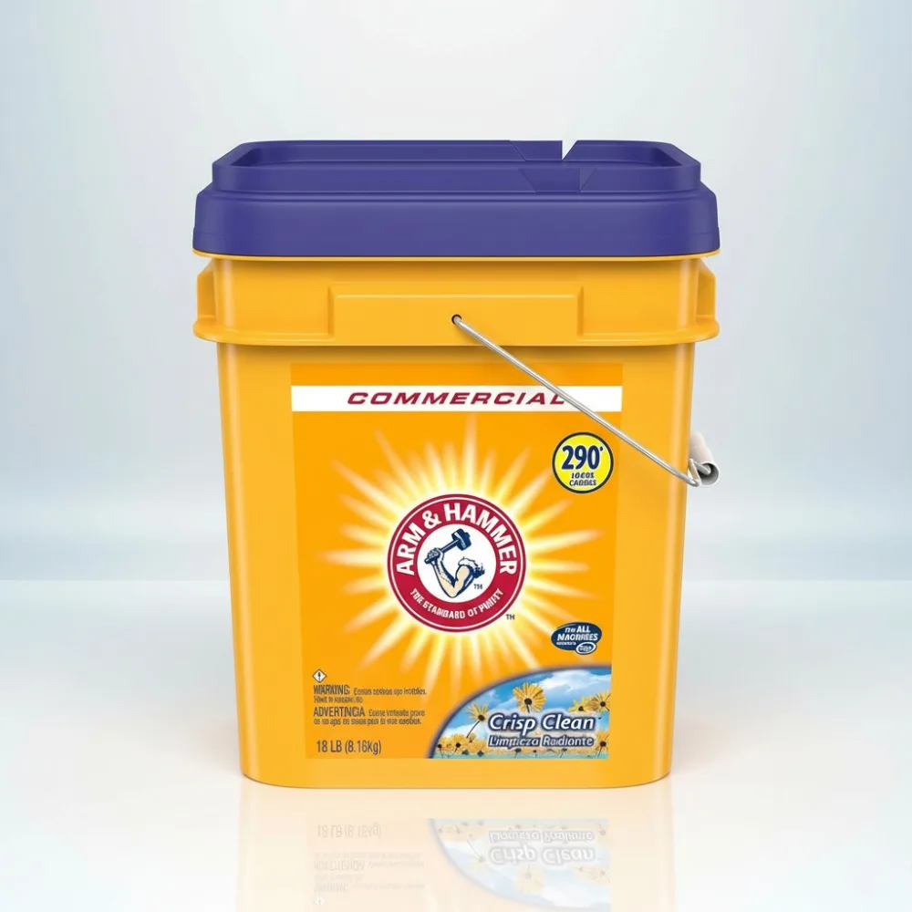 

Fresh Scent Powder Laundry Detergent, Deep Clean Formula, 18 lb Pail for Families and Eco-Conscious Users