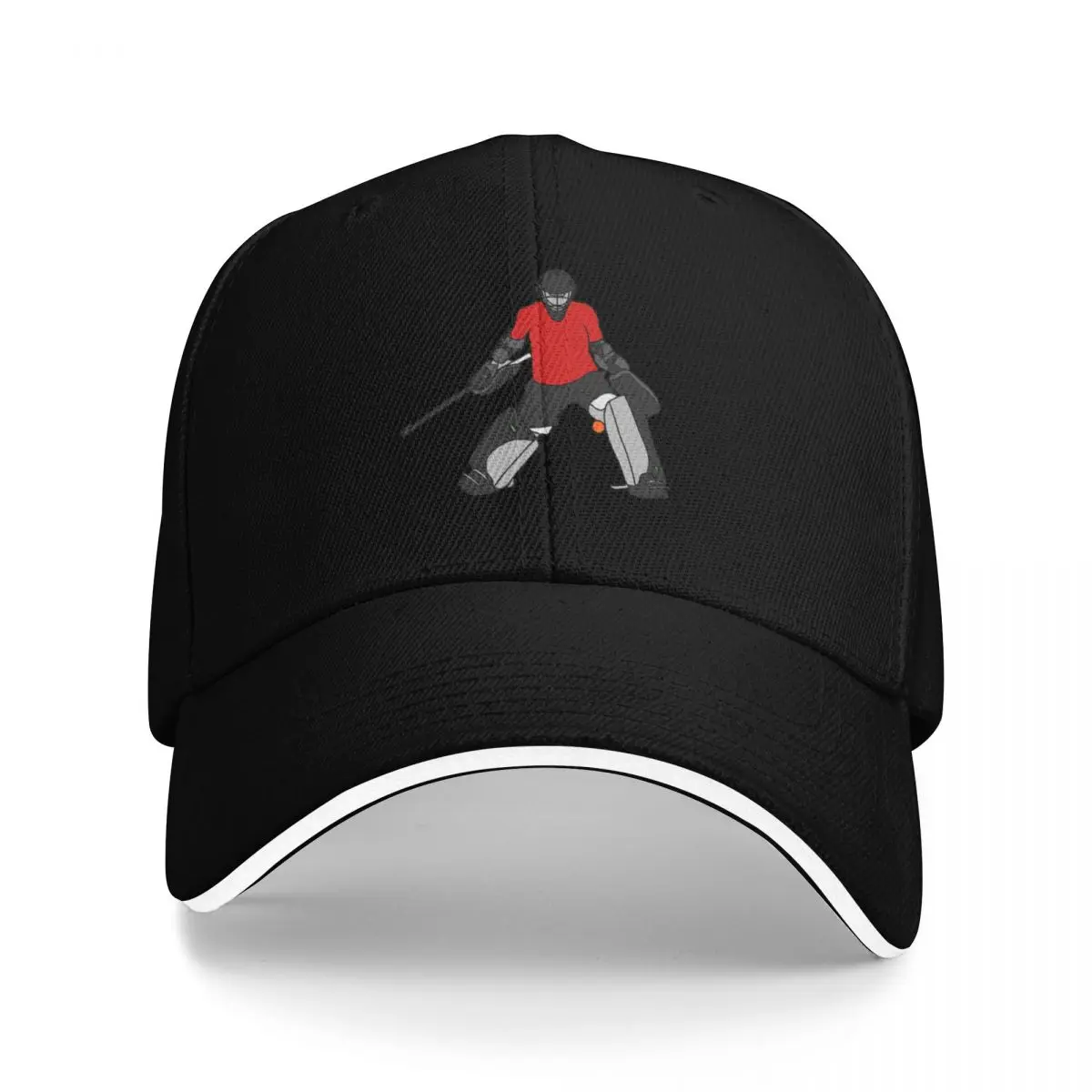 Field Hockey Goalie 2 Red Baseball Cap summer hat party Hat Female Men's