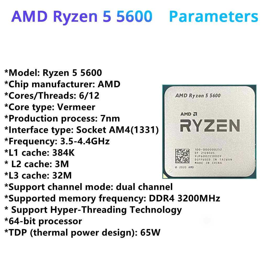 Maxsun-Kit de Placa base AMD B450M con Ryzen 5600, 2x8G, 3200MHz, CPU de escritorio para juegos, AM4, M-ATX, DDR4, USB3.2, PCIE 3,0