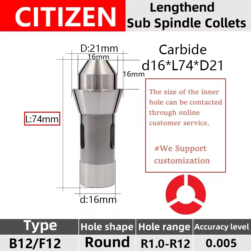 Stuka Collet For Citizen L12/B12 3319E 174.001 SD125R T18 Round Hole