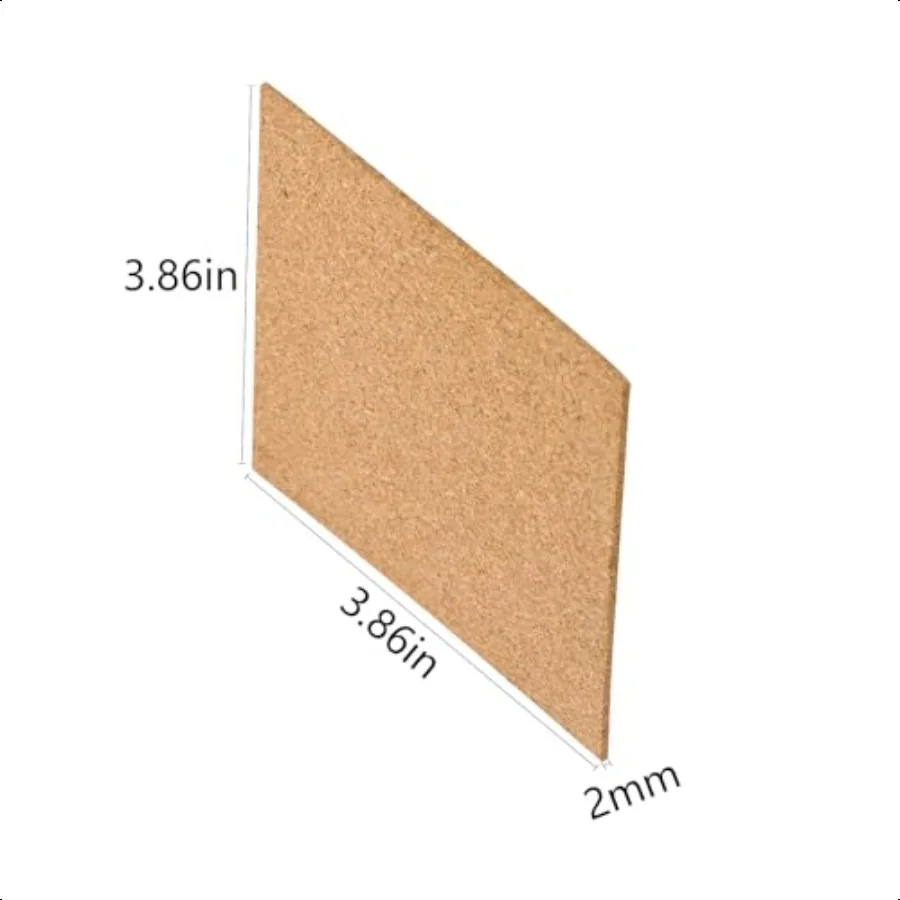 صفائح الفلين ذاتية اللصق 4 "x 4" لتقوم بها بنفسك الوقايات مجلس المربعات دعم البلاط حصيرة مع لاصق قوي مدعومة لوحة حائط صغيرة Pac #3