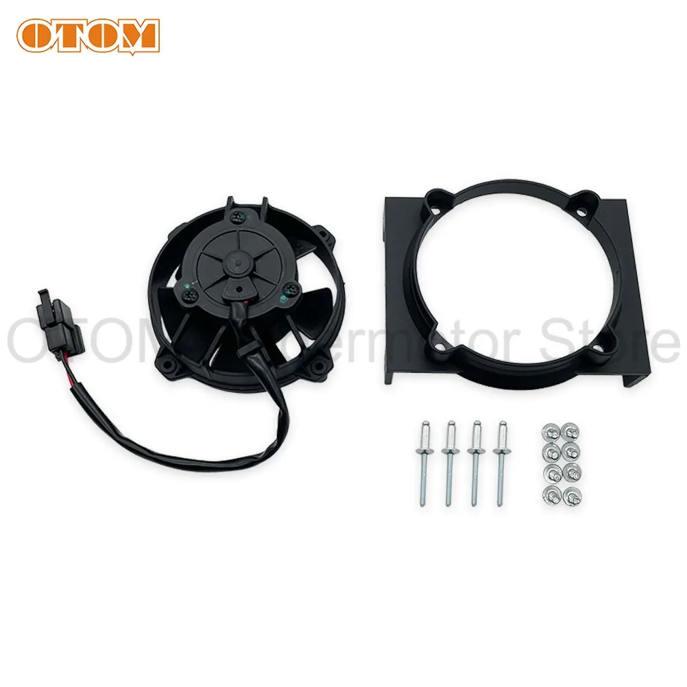 OTOM Motorcycle Cooling Radiator Fan With Bracket Cooler For Sherco SE Factory 250-300 2018-2024 SEF 250 350 450 500 2014-2024
