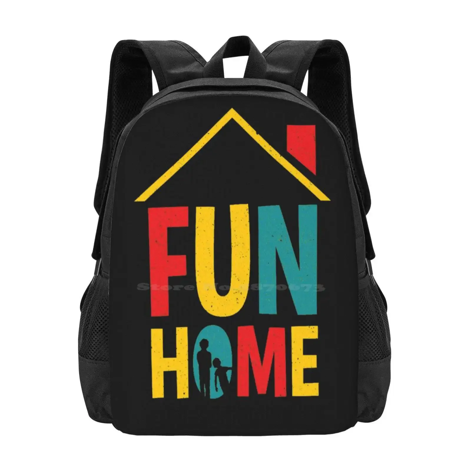 

Fun Home Logo Backpack For Student School Laptop Travel Bag Fun Home Broadway Theatre Musicals Lgbt