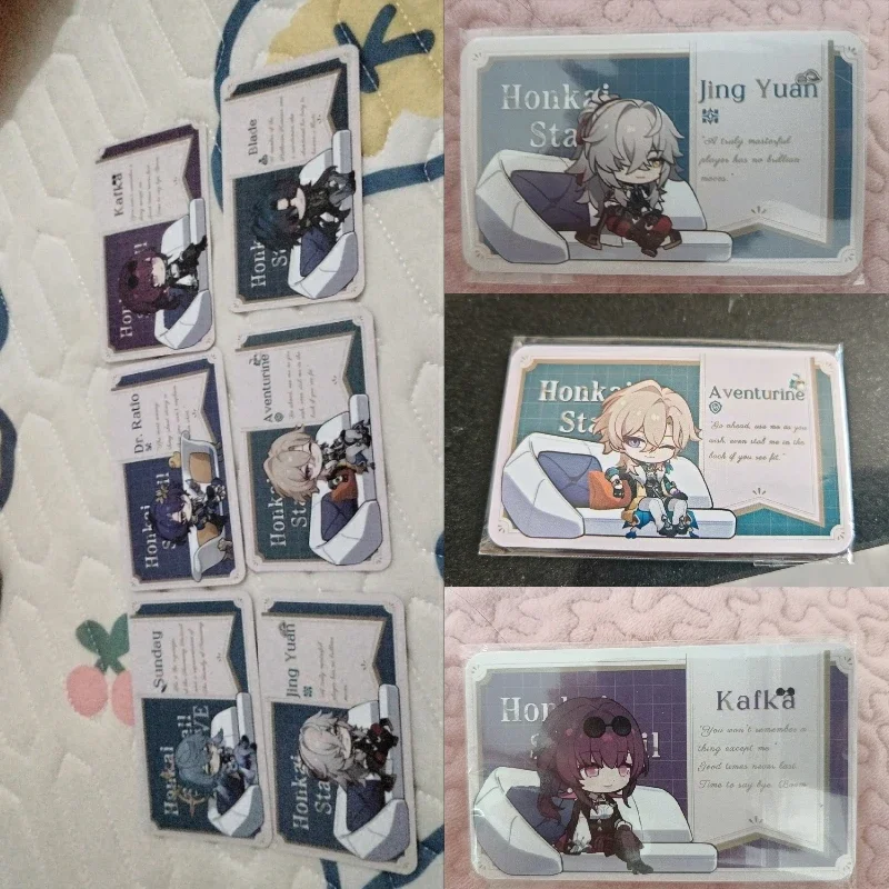 Honkai:Star Rail Live Broadcast Guest Sofa Aventurine Sitting Lomo Card Photocard HD Small Album Photo Cards For Fans Collection