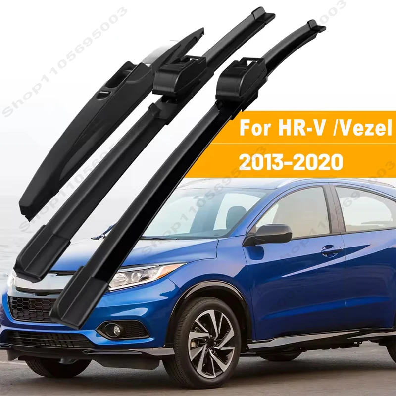 For Honda HR-V Vezel 2013-2020 1set Front & Rear Windshield Wiper Blades Windscreen Wipers 2014 2015 2016 2017 2018 Accessories