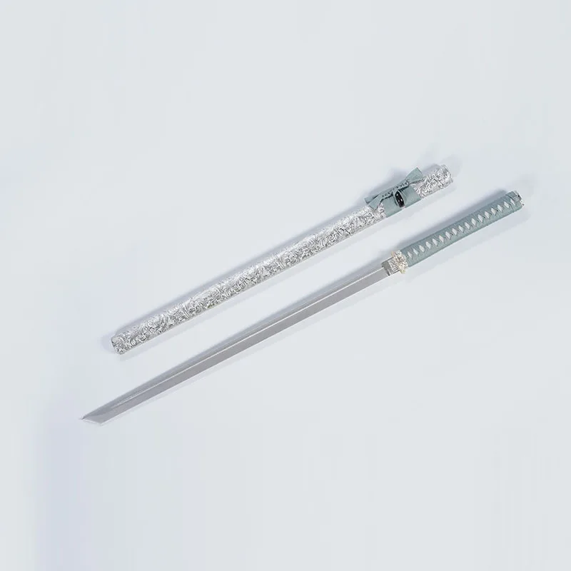 103cm/40.56in Medieval Swords White With Sheath Samurai Weapons Model Props Cosplay Katana Anime Peripherals Crafts Outdoor Toys