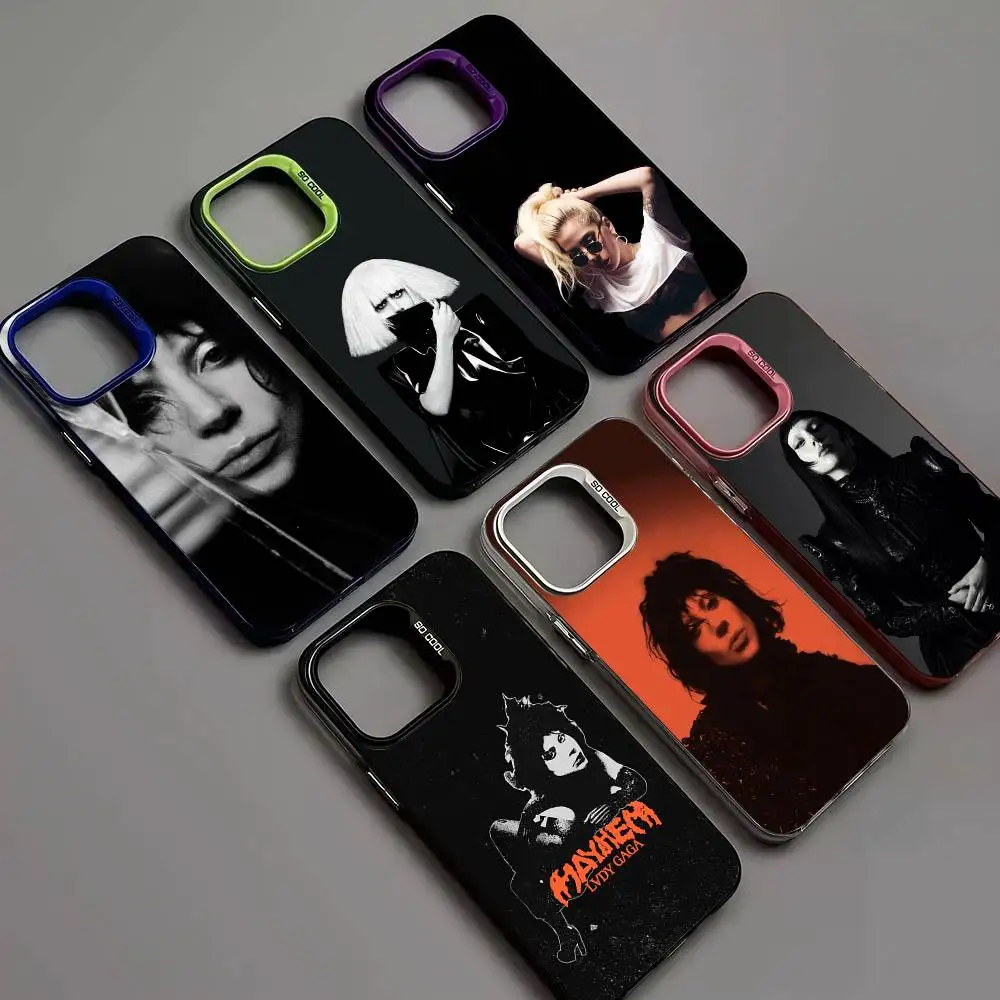 

Singer L-Lady Gaga Mayhem Phone Case For IPhone 17 16 15 14 13 Pro Max Plus Matte Color Back Cover