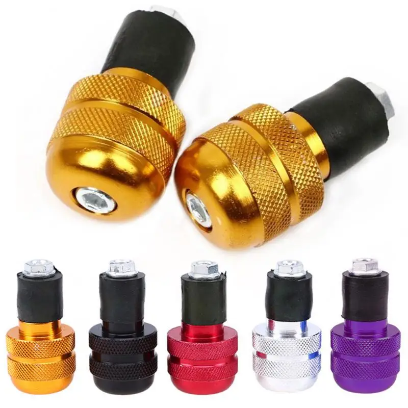 Motorcycle Road MTB Bike Handlebar Hand Grips Bar End Plug 22mm Motor Handlebar Counterweight Grips Ends