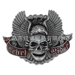 Motorcycle Rider Belt Buckle The Eagle Caught The Skull