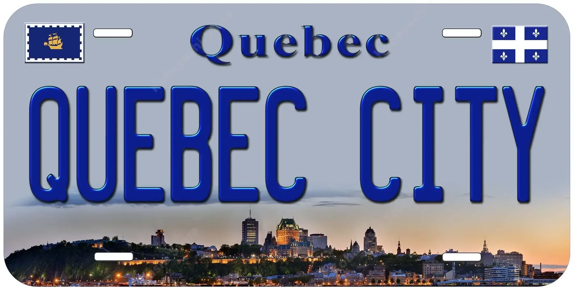 

Quebec City Canada TAG01 Novelty Car Auto Plate