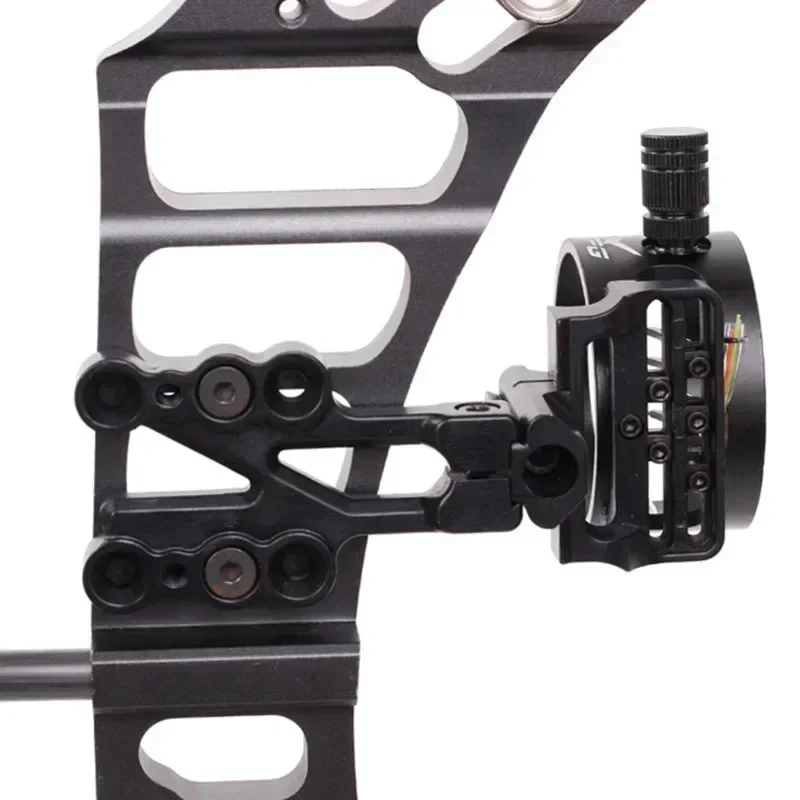 1pcs Assembly Compound Bow Sight Outdoor Sports Accessories Adjustable Aluminum Alloy Archery Clear scale Ultra Light