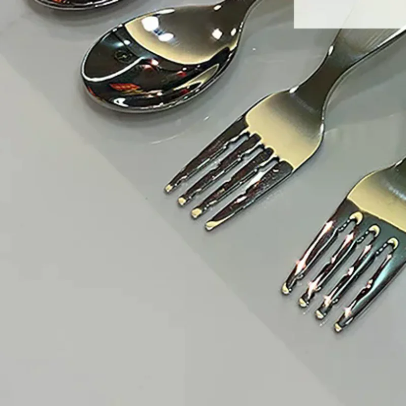 

Children Tableware Deepened Thickened Stainless Steel Children's Spoon Eating Spoon Fork 304 Stainless Steel Children's Fork