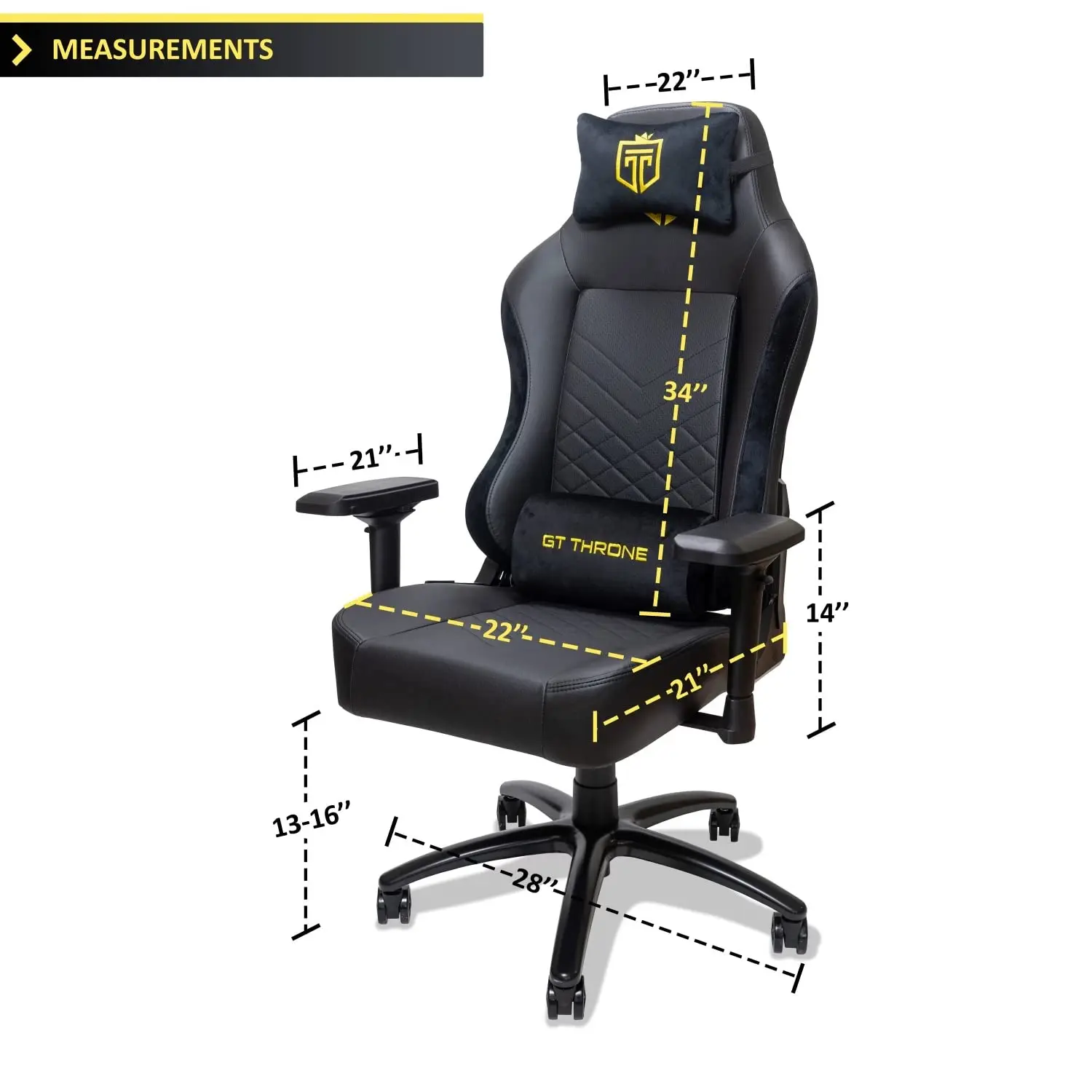 #Gaming Chair – Big and Tall Reclining Computer Chair with 3D Armrests, Adjustable Backrest, Ergonomic Support,, Customized