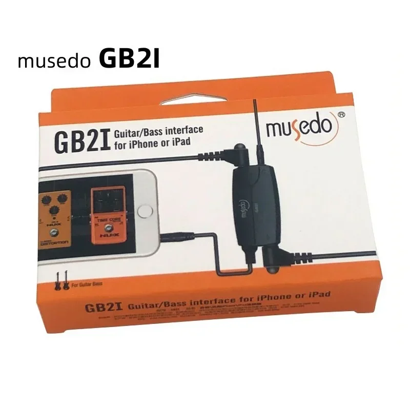 Musedo GB2i Guitar Link Audio Interface System AMP Amplifier Guitar Effects Pedal Convertor Adapter Cable Jack for IPhone IPad