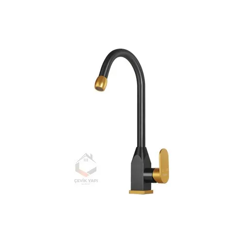 Rudi Gold Black Kitchen Faucet Kitchen Sink Faucet