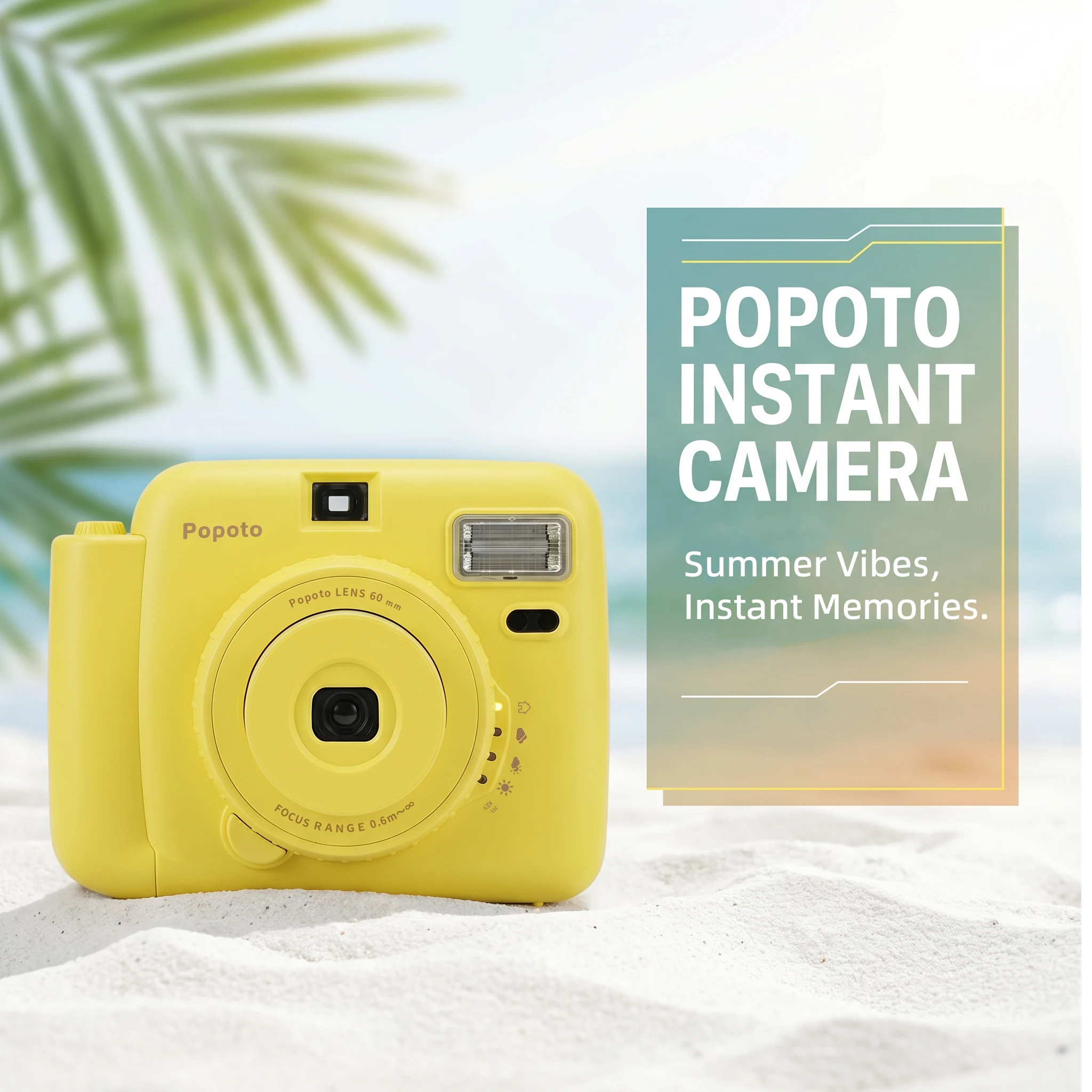 Popoto instant camera captures vibrant, retro-style photos. It’s the perfect gift for travel, parties, Christmas, and concerts.