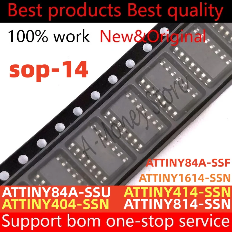 

(1pcs)ATTINY84A-SSF ATTINY84A-SSU ATTINY414-SSN ATTINY404-SSN ATTINY814-SSN ATTINY1614-SSN sop-14