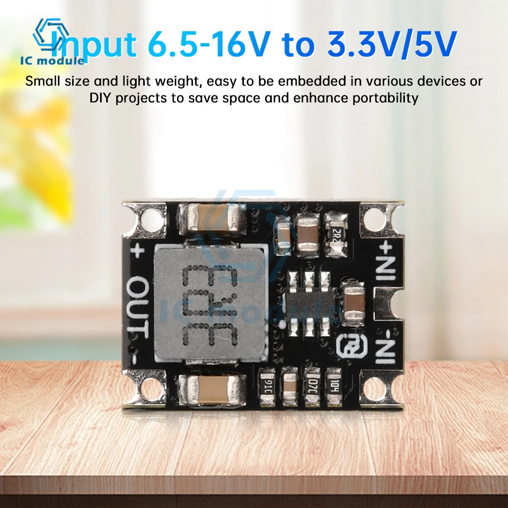 3.3V 5V DC-DC Step-Down Power Supply Module 6.5-16V to  3.3V/5V Voltage Regulator Module 4A Power Step-Down Buck Output Module